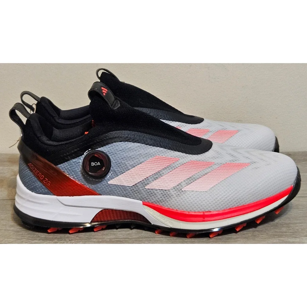 Adidas Adizero ZG BOA Golf Cloud White Lucid Red Cleats‎ IH9896 Men's Size 12